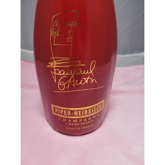 Jean Paul Gaultier Piper Heidsieck Corset Sleeve Champagne Empty Bottle 19"H - Picture 5 of 6